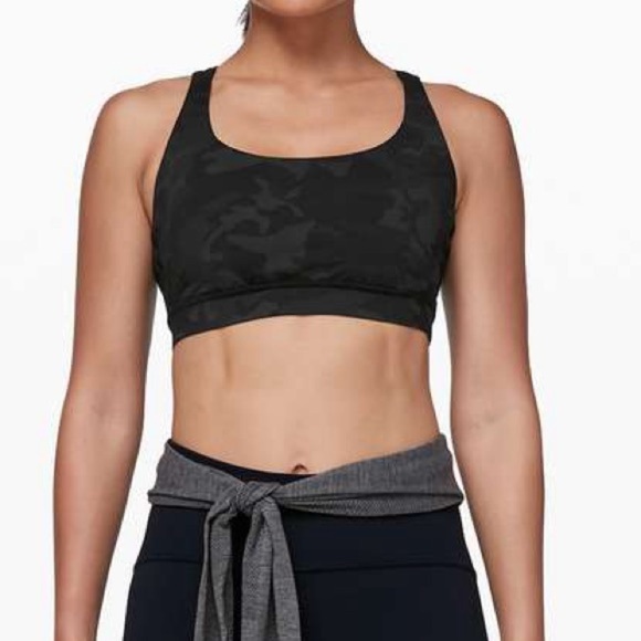 Lululemon Energy Bra Incognito Camo Multi Grey - Picture 2 of 11